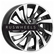 Диски КИК 6x15/4x100 ET50 D60,1 Lada Vesta (КС882) Алмаз черный