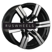 Диски LS 8x17/6x139,7 ET10 D106,1 767 BKF (конус, Колпак+лого)