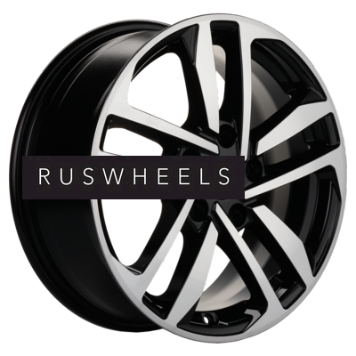 Диски Khomen Wheels 6,5x16/5x114,3 ET47 D66,1 KHW1612 (Fluence/Juke) Black-FP