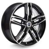 Диски КиК 6,0\R16 5*108 ET45 d67.1 алмаз чёрный
