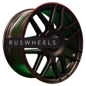 Диски PDW 8,5x19/5x130 ET38 D66,6 L5424 Satin Black Red Lip (PDW)