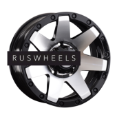 Диски LS 7x16/5x139,7 ET10 D108,5 881 BKF (конус, Колпак+лого)