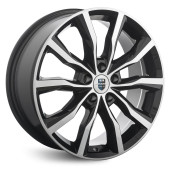 Диски КиК 7.5\R18 5*114.3 ET37 d66.6 Алмаз черный Диски КиК 7.5\R18 5*114.3 ET37 d66.6 Алмаз черный