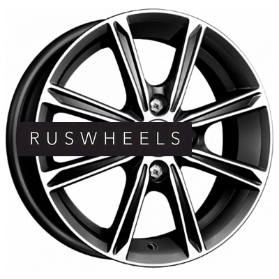 Диски КИК 5x14/4x100 ET49 D54,1 Флэш-оригинал (КС698) Алмаз черный