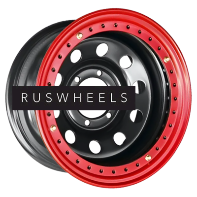 Диски Off-Road Wheels 10x15/5x139,7 ET-44 D110 УАЗ с бедлоком (красный) Черный Диски Off-Road Wheels 10x15/5x139,7 ET-44 D110 УАЗ с бедлоком (красный) Черный