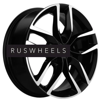 Диски Khomen Wheels 6,5x17/5x114,3 ET40 D64,1 KHW1708 (Haval F7/F7x) Black-FP