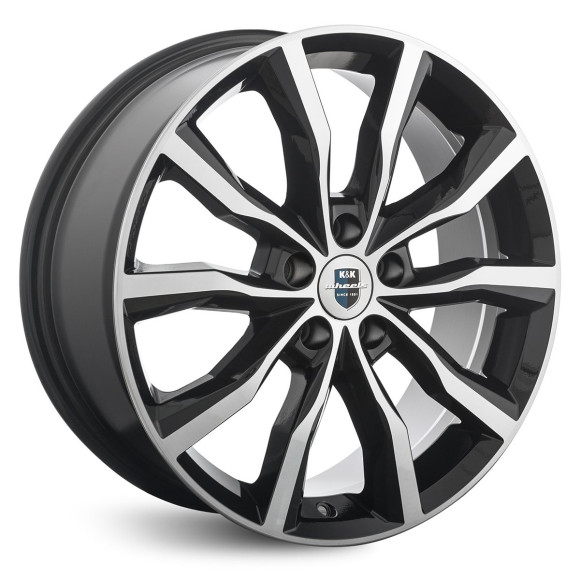 Диски КиК 7.5\R18 5*108 ET47 d60.1 алмаз чёрный Диски КиК 7.5\R18 5*108 ET47 d60.1 алмаз чёрный