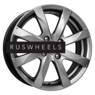 Диски КИК 6x15/4x100 ET45 D54,1 Джемини-оригинал (КС617) Дарк платинум Диски КИК 6x15/4x100 ET45 D54,1 Джемини-оригинал (КС617) Дарк платинум