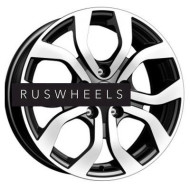 Диски КИК 6,5x16/5x114,3 ET50 D67,1 КС704 Алмаз черный