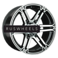 Диски LS 8x17/6x139,7 ET25 D106,1 473 BKF (конус, Колпак+лого)